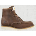 Men's 6" Dark Bison Brown Waterproof Wedge Boot - Non Safety